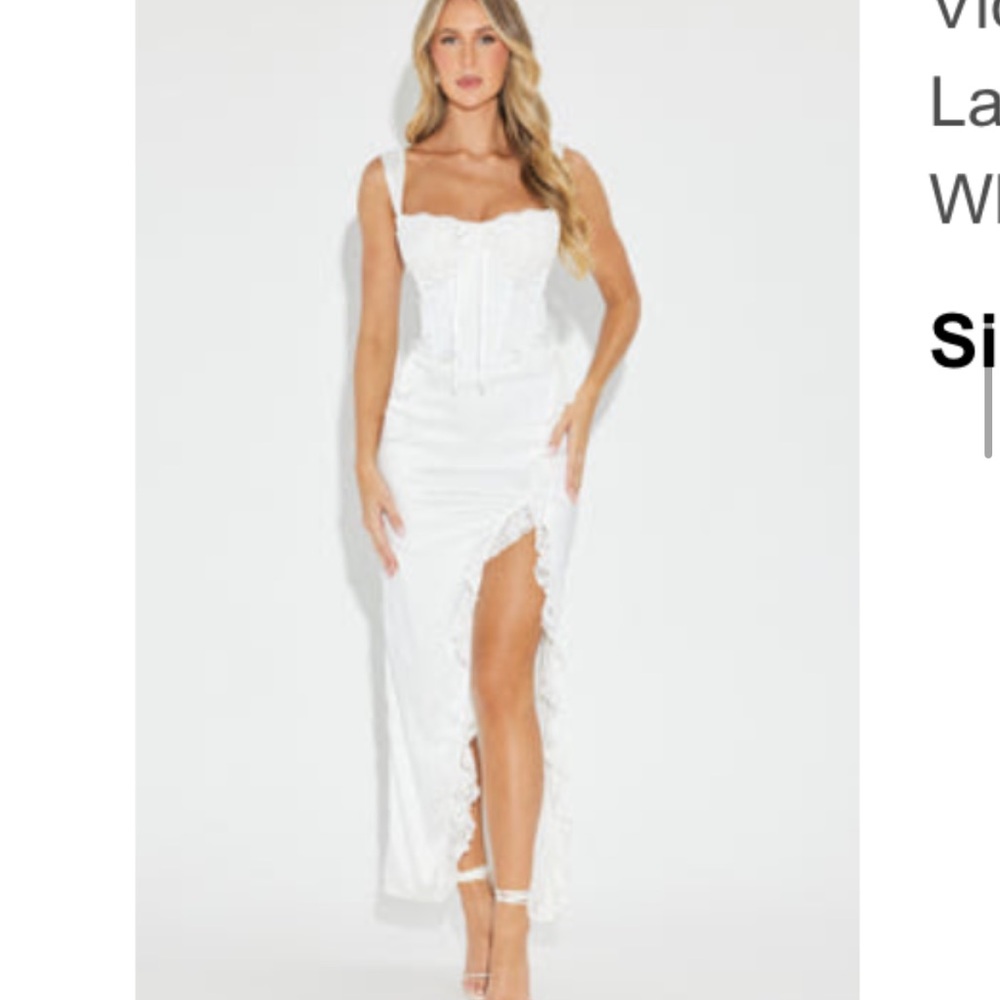 Fashion Nova Elegant White Dress